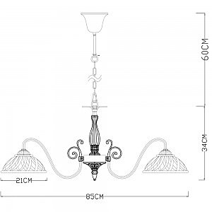 Подвесная люстра Arte Lamp TWISTED A5358LM-5WG