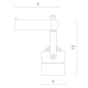 Трековый светильник Arte Lamp Track Lights A1310PL-1BK