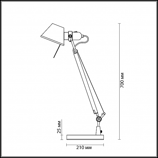 Настольная лампа Odeon Light Loxy 3345/1T