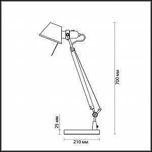 Настольная лампа Odeon Light Loxy 3345/1T