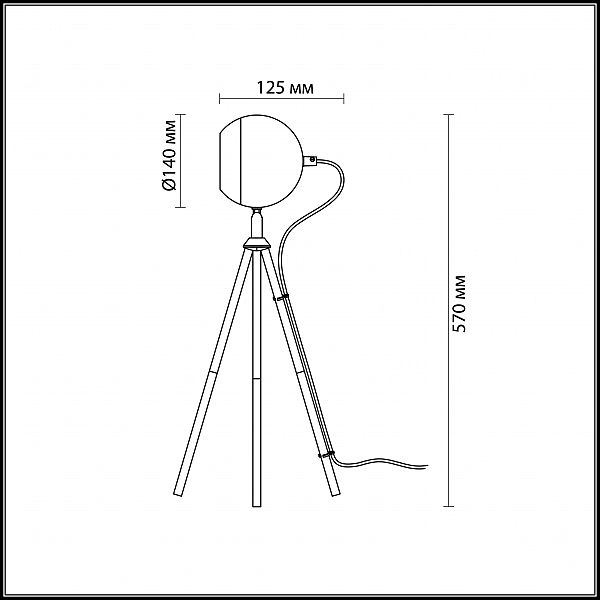 Настольная лампа Odeon Light Eseo 3384/1T