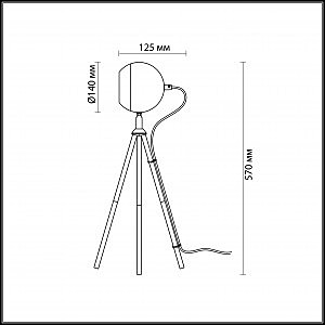 Настольная лампа Odeon Light Eseo 3384/1T