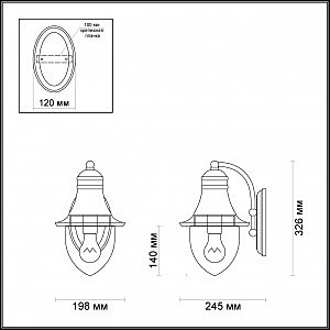 Уличный настенный светильник Odeon Light House 4041/1W