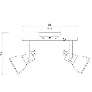 Светильник спот Arte Lamp Jovi A1677PL-2WH