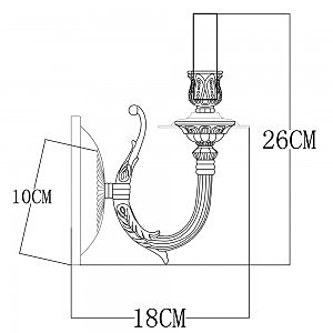 Настенное бра Arte Lamp Luisa A5966AP-1WG