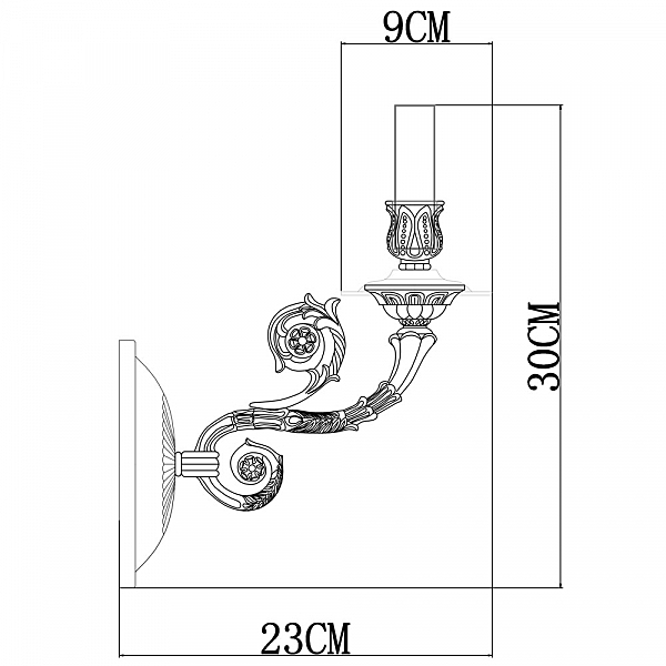 Настенное бра Arte Lamp Luisa A7024AP-1WG