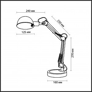 Настольная лампа Odeon Light IKO 2323/1T