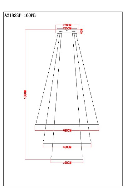 Подвесная люстра Arte Lamp Orione A2182SP-160PB