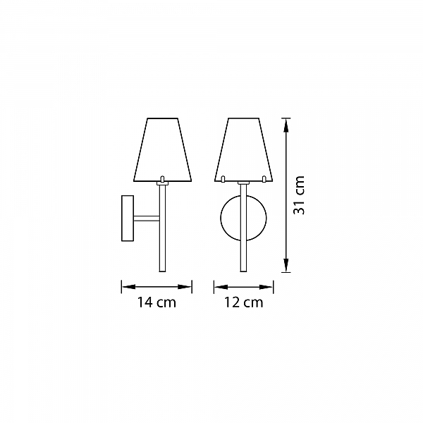 Настенное бра Lightstar Diafano 758614