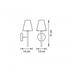 Настенное бра Lightstar Diafano 758614