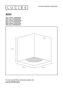 Накладной светильник Lucide Bodi 09101/01/12