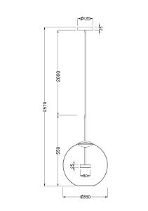 Светильник подвесной Maytoni Cometa MOD056PL-L12G3K