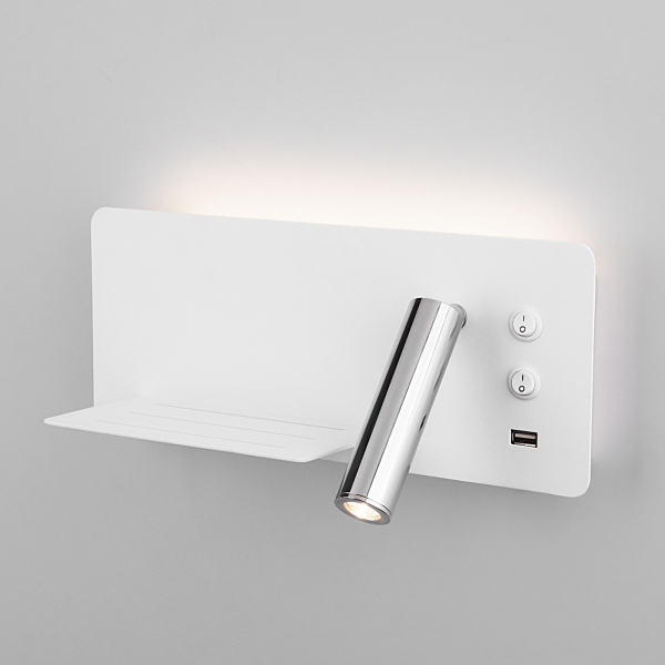 Настенный светильник Elektrostandard Fant L LED белый/хром (MRL LED 1113)
