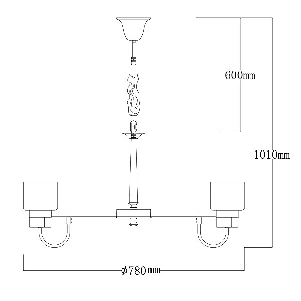 Подвесная люстра MW Light Элла 483015108