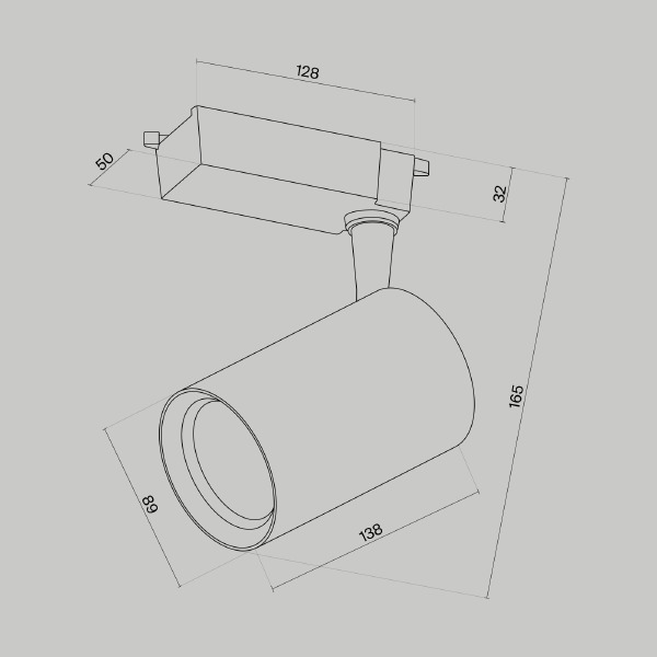 Трековый светильник Maytoni Vuoro Unity TR003-1-15W3K-W-B