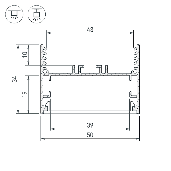 Профиль Arlight Sl-Line 029040