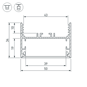 Профиль Arlight Sl-Line 029040