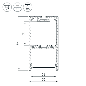 Профиль Arlight Sl-Line 036303