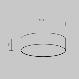 Светильник потолочный Maytoni Zon C032CL-24W3K-RD-B