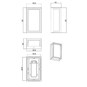 Уличный настенный светильник Arte Lamp Menkar A1332AL-1BK