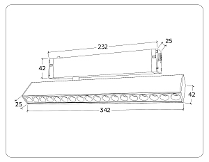 Трековый светильник Ambrella Magnetic 220V GL1352