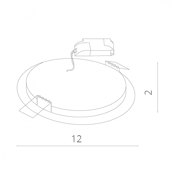 Встраиваемый светильник Arte Lamp FINE A2606PL-1WH