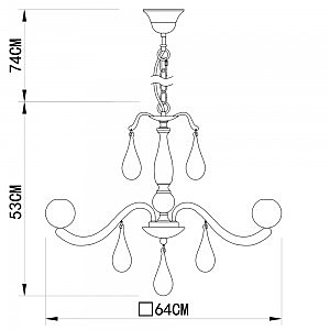 Подвесная люстра Arte Lamp SIGMA A3229LM-6WH