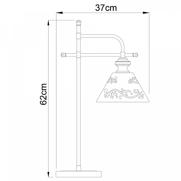 Настольная лампа Arte Lamp KENSINGTON A1511LT-1WG