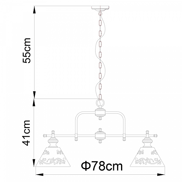 Подвесная люстра Arte Lamp KENSINGTON A1511LM-5WG