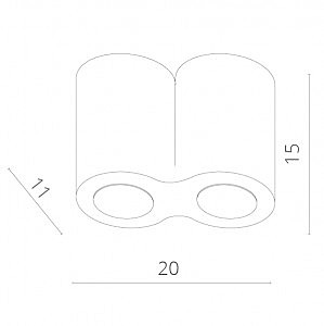 Накладной светильник Arte Lamp Falcon A5633PL-2WH