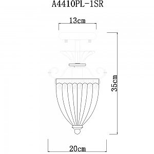 Светильник потолочный Arte Lamp SCHELENBERG A4410PL-1SR