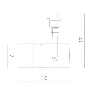 Трековый светильник Arte Lamp Track Lights A6210PL-1WH