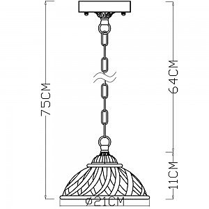 Подвесной светильник с веревками Twisted A5358SP-1WG Arte Lamp