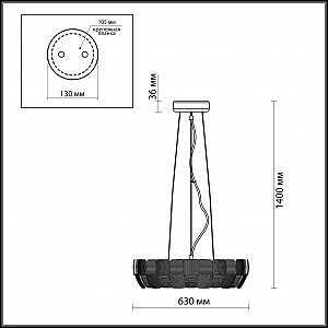 Подвесная люстра Odeon Light RALIS 2860/8