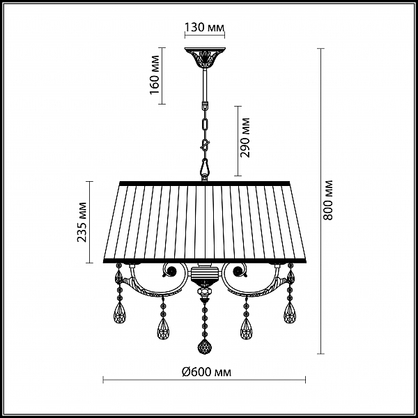 Подвесная люстра Odeon Light TIVOLA 2914/5