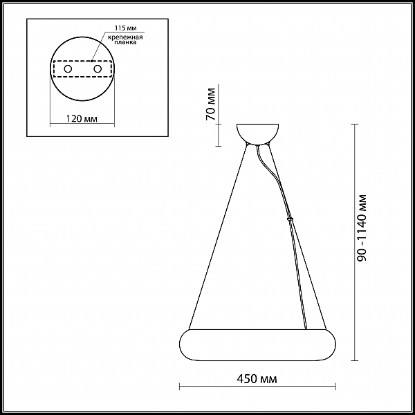 Подвесная светодиодная люстра Taron Odeon Light 2869/28L