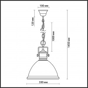 Светильник подвесной Odeon Light TALVA 2900/1