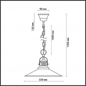 Светильник подвесной Odeon Light LATURA 2898/1A