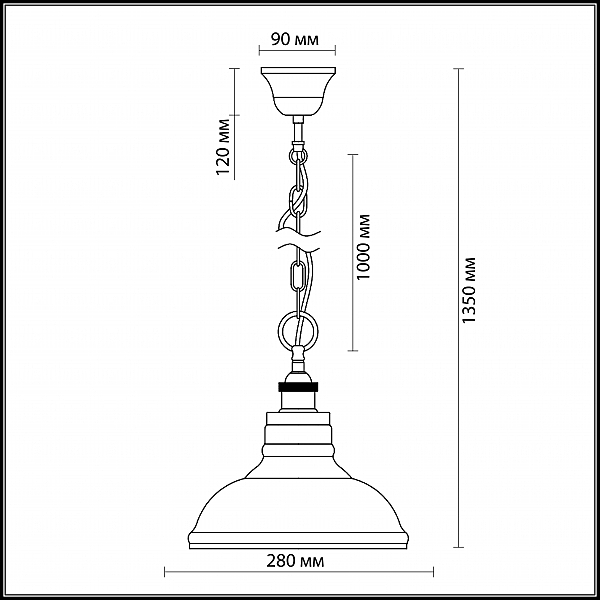 Светильник подвесной Odeon Light LATURA 2899/1