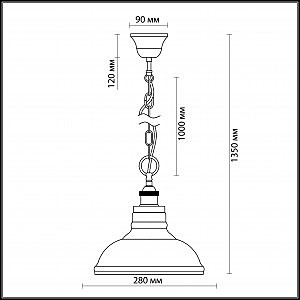 Светильник подвесной Odeon Light LATURA 2899/1