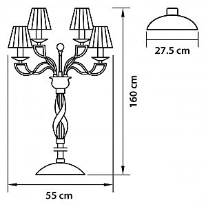 Торшер Osgona Alveare 702762