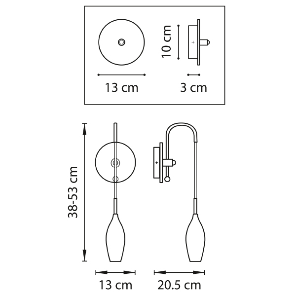 Настенное бра Lightstar Pentola 803527