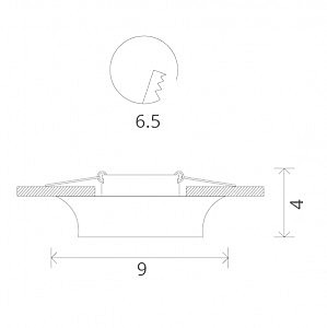 Встраиваемый светильник Arte Lamp A1061PL-1WH