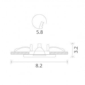 Встраиваемый светильник Arte Lamp A1203PL-1CC