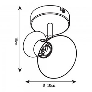 Светильник спот Arte Lamp A1406AP-1WG