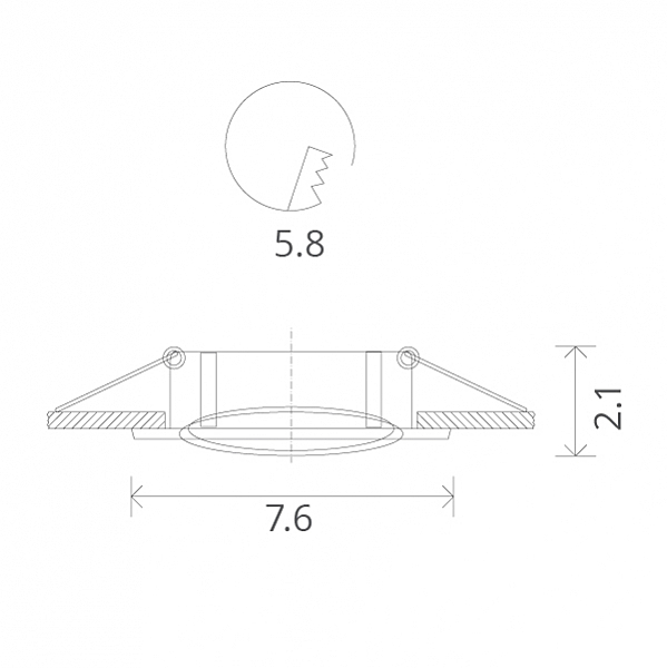 Встраиваемый светильник Arte Lamp A2103PL-1CC