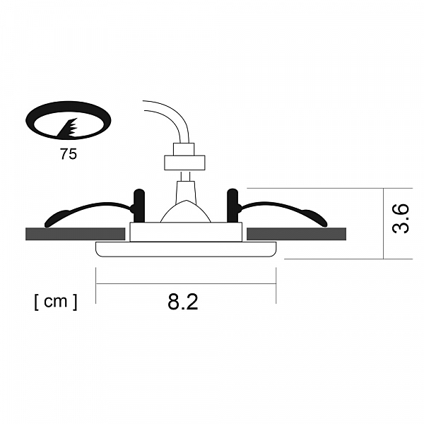 Встраиваемый светильник Arte Lamp A5440PL-1AB