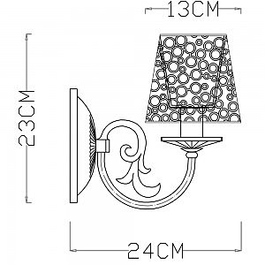 Настенное бра Arte Lamp A5468AP-1WG