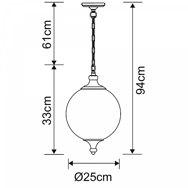 Светильник подвесной Arte Lamp RIMINI A3051SP-1AB