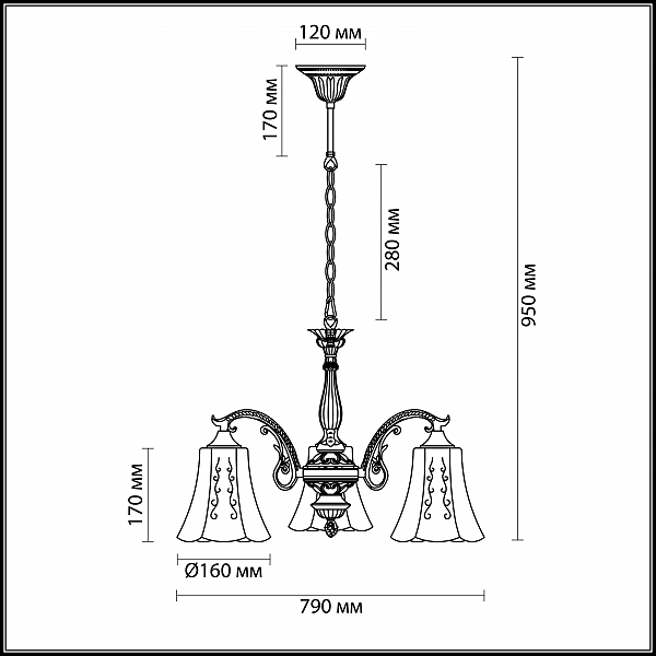 Подвесная люстра Lumion SONETTE 2985/3